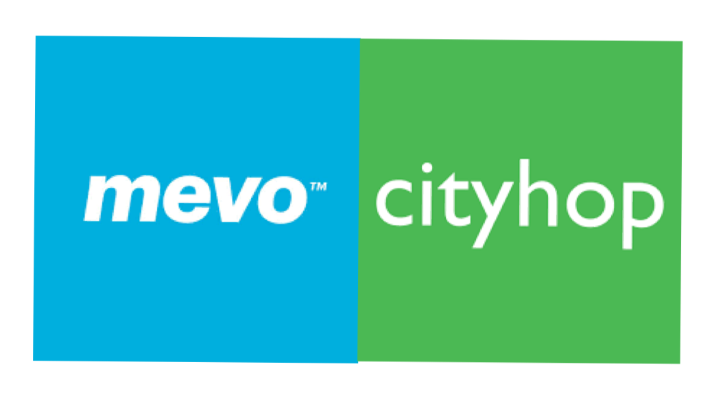 mevoとcityhopのロゴ